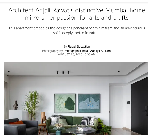 Anjali Rawat’s Distinctive Mumbai Home Mirrors her Passion